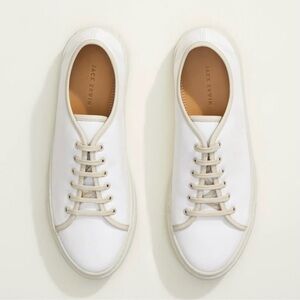 JACK ERWIN Holly Tournament White Leather Sneakers